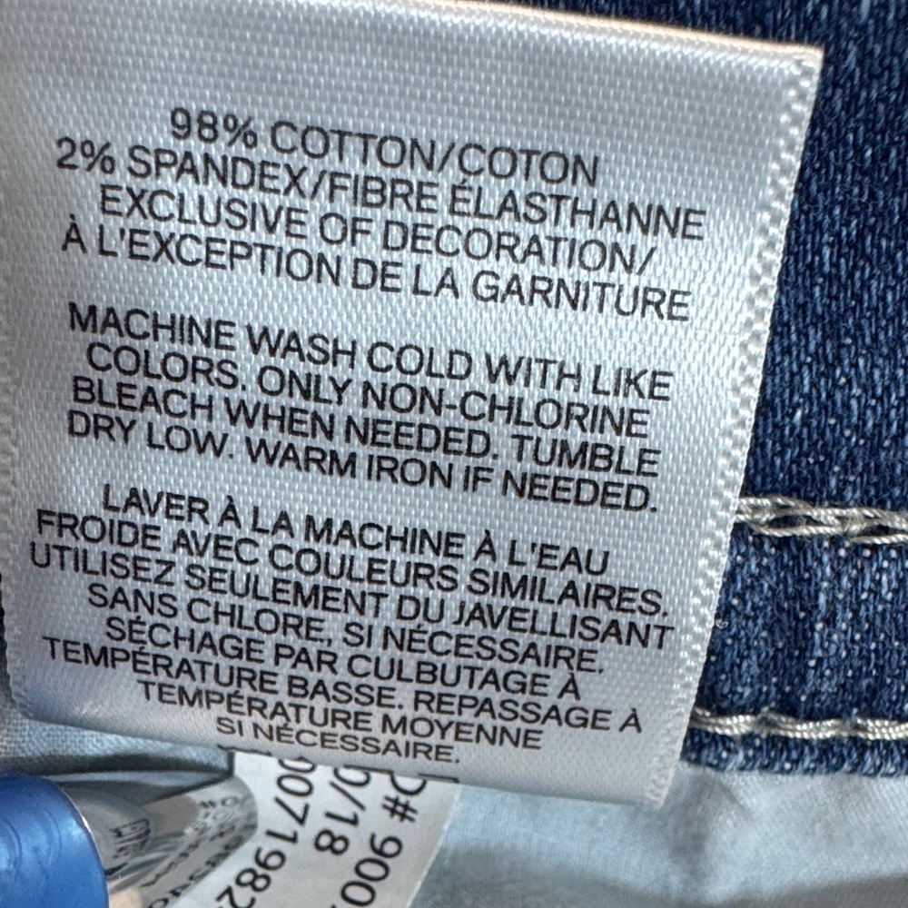 Express Light Blue Straight Leg Jeans - Picture 5 of 6